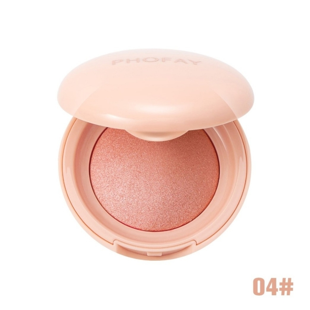 PHOFAY Soft Touch Powder Blush – #04 Soft Peach – NIB